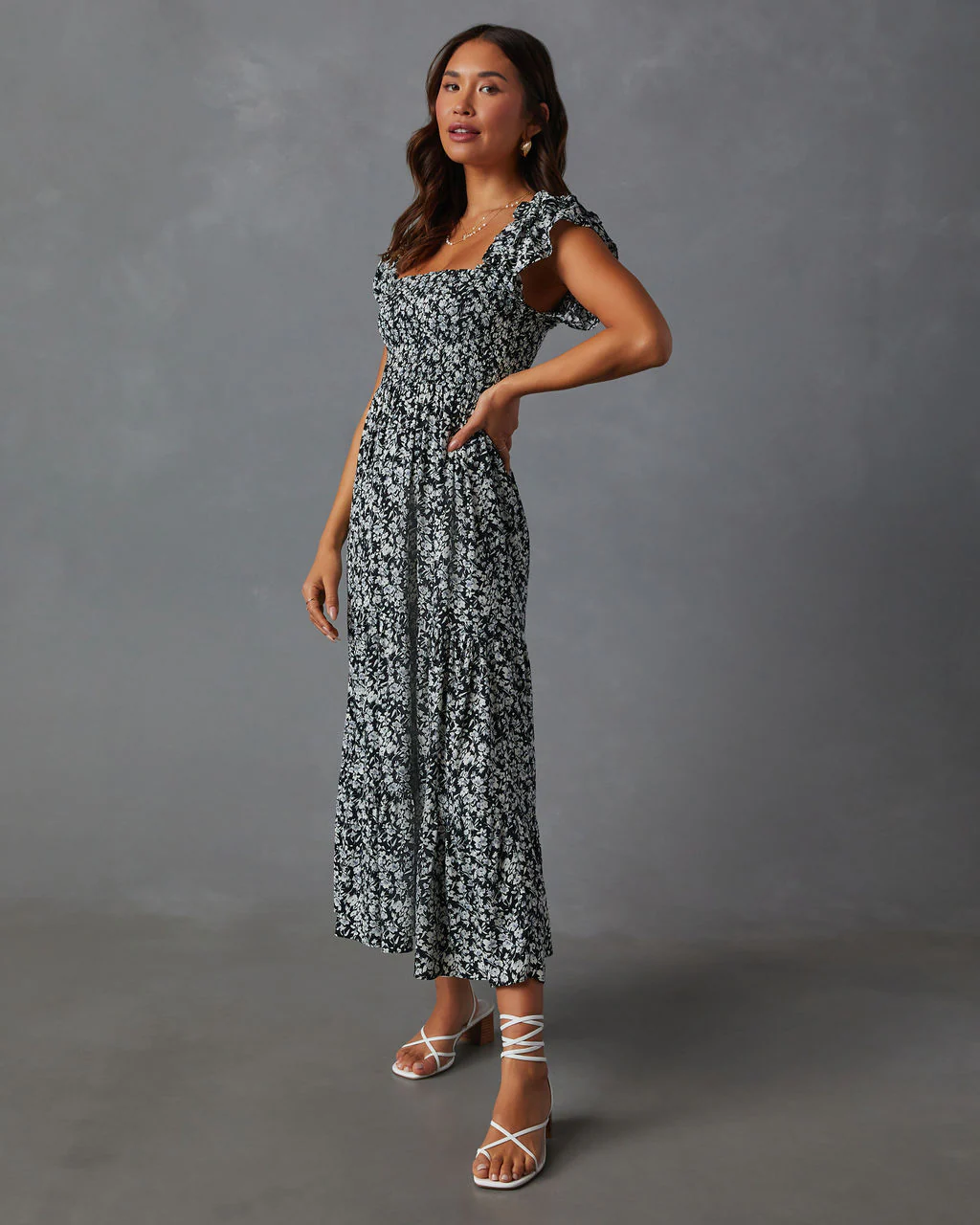 Fables Tiered Smocked Maxi Dress - Image 5