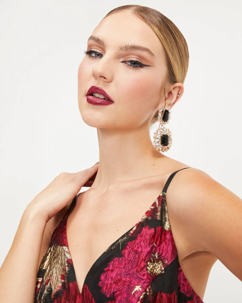 Fairest Of Them All Floral Metallic Organza Mini Dress - Image 2