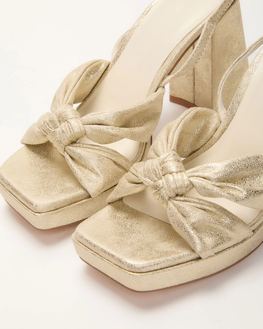 Fairydust Metallic Twist Front Heels - Image 3