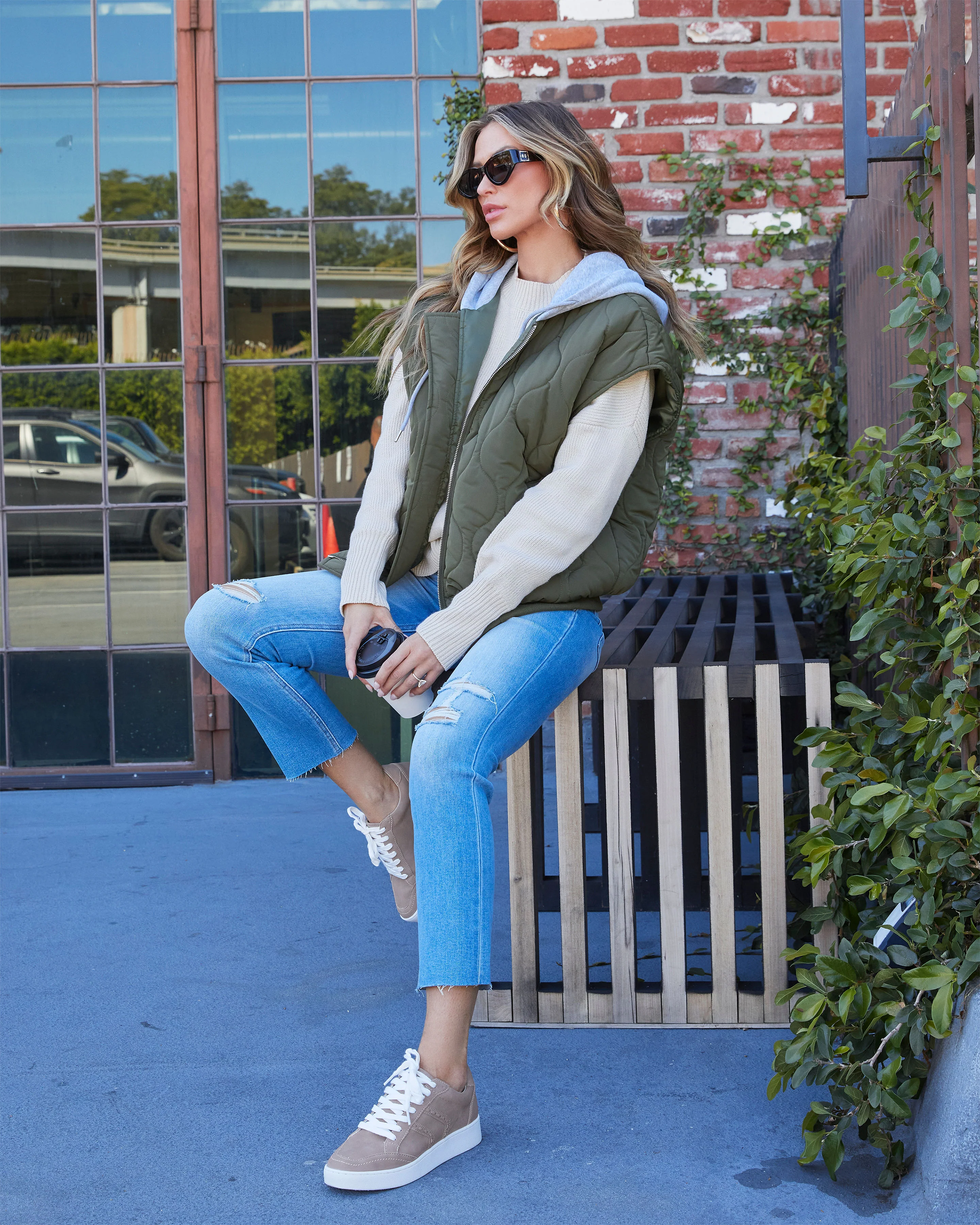 Fall And Forever Hooded Puffer Vest - Image 4
