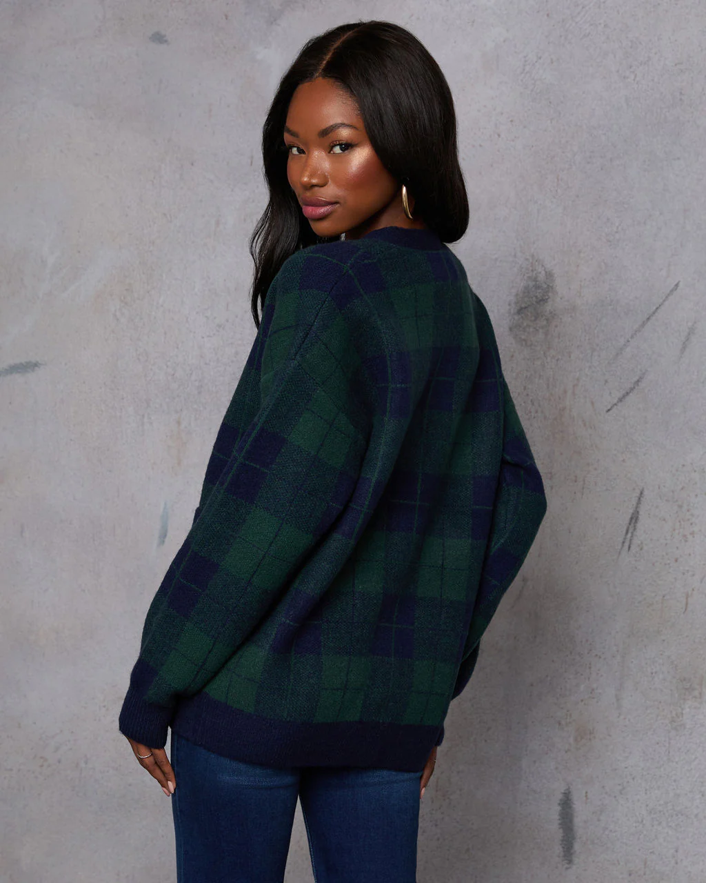 Fall Foliage Plaid Button Down Cardigan - Image 10