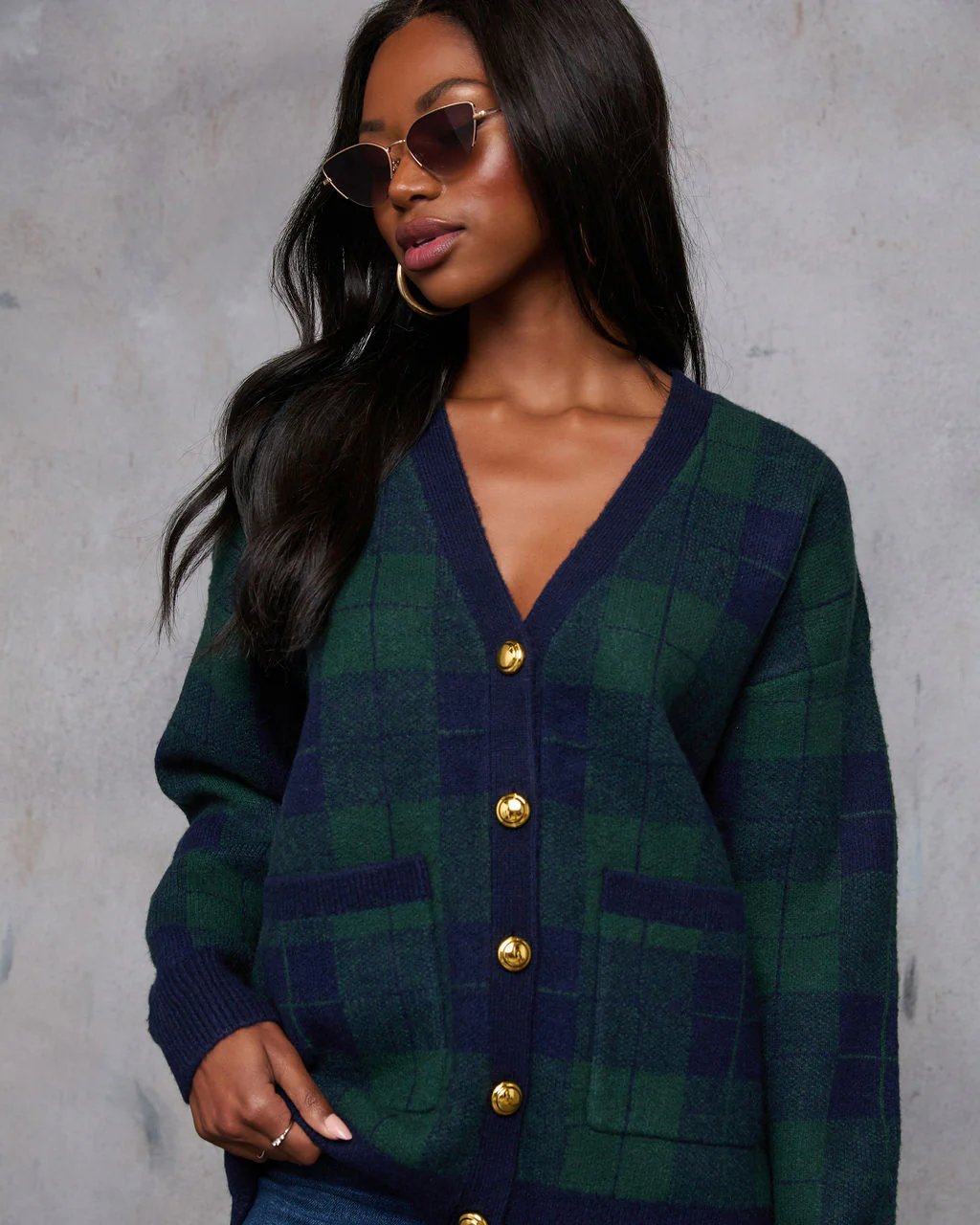 Fall Foliage Plaid Button Down Cardigan - Image 11