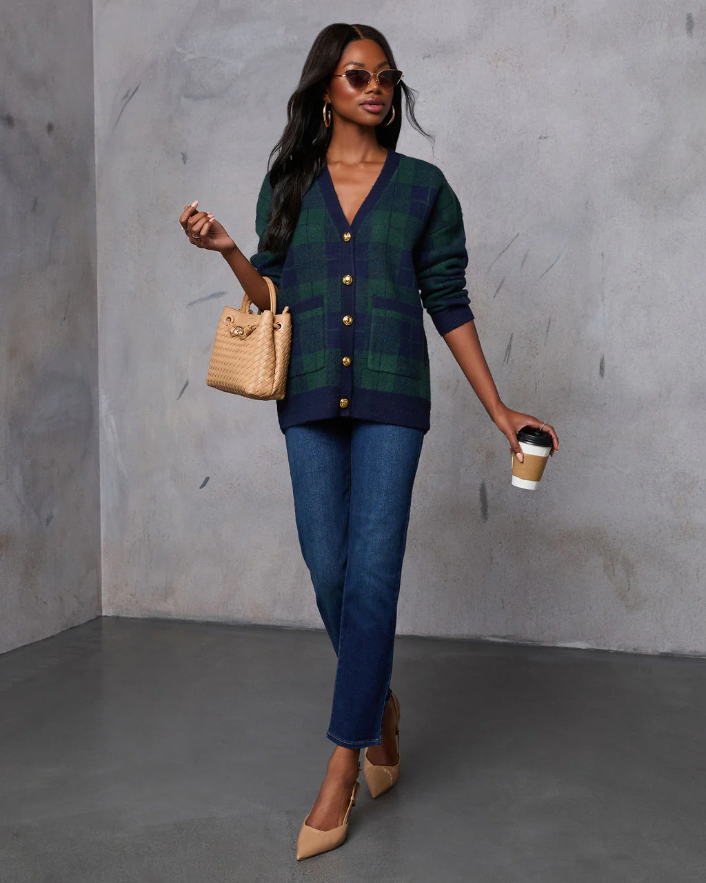 Fall Foliage Plaid Button Down Cardigan - Image 12