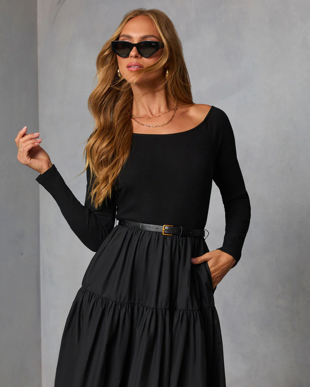 Fallow Field Belted Midi Dress - Image 2