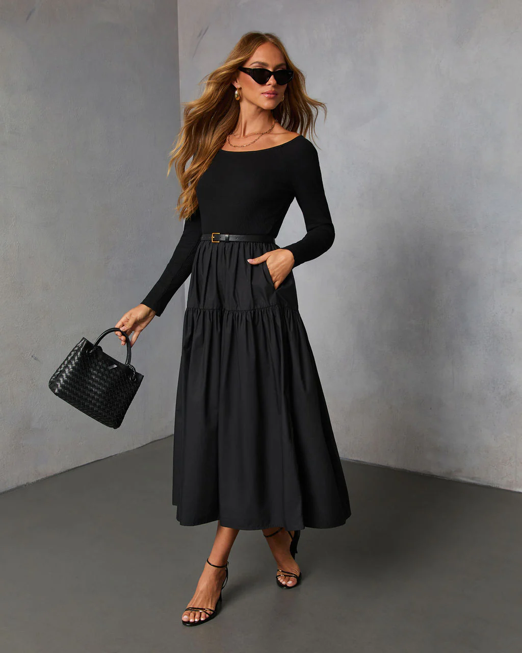 Fallow Field Belted Midi Dress - Image 3