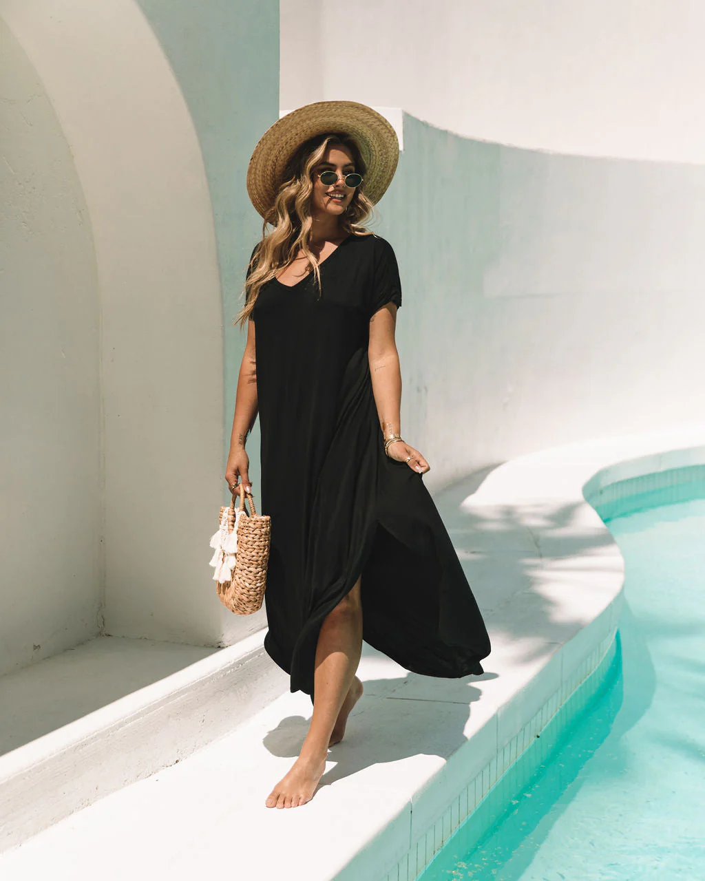 Farmers Market Pocketed Modal Maxi Dress - Image 2