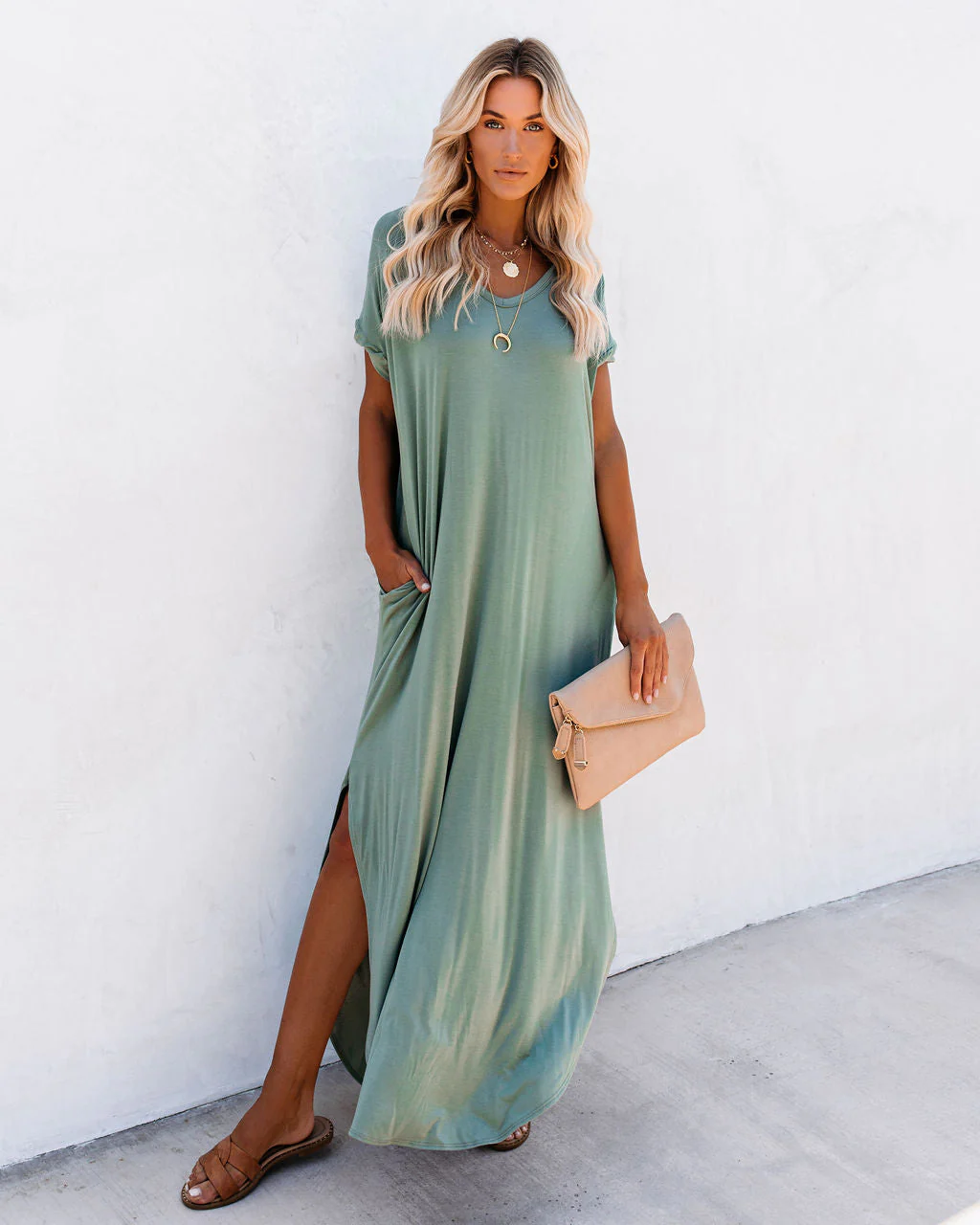 Farmers Market Pocketed Modal Maxi Dress - Image 4