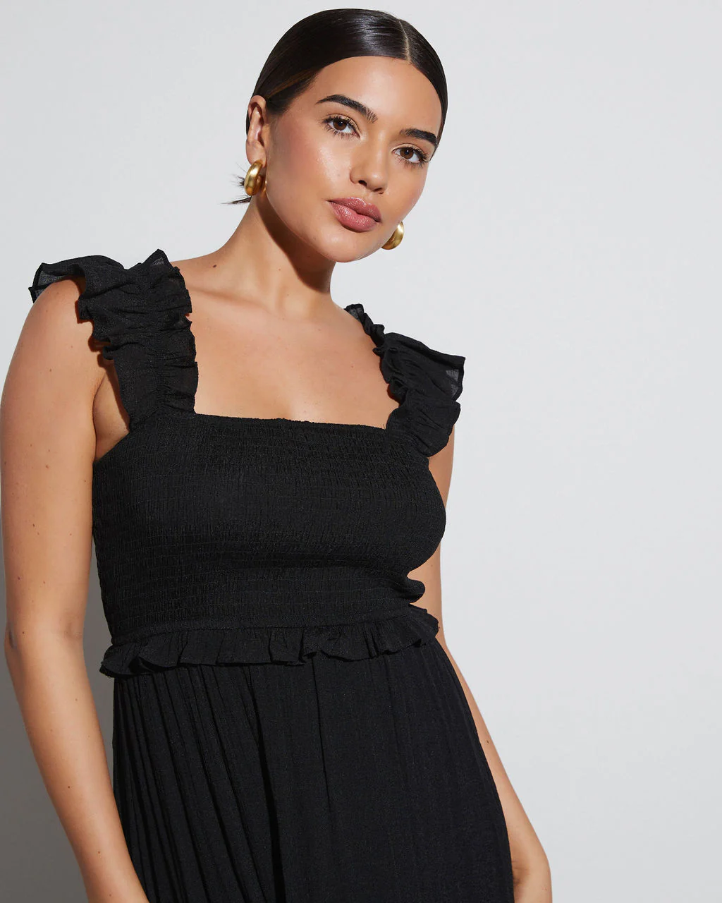 Feminine Frills Smocked Maxi Dress - Image 5