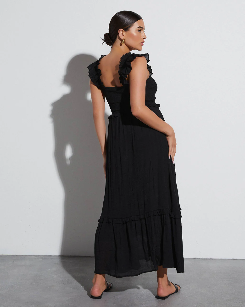Feminine Frills Smocked Maxi Dress - Image 6