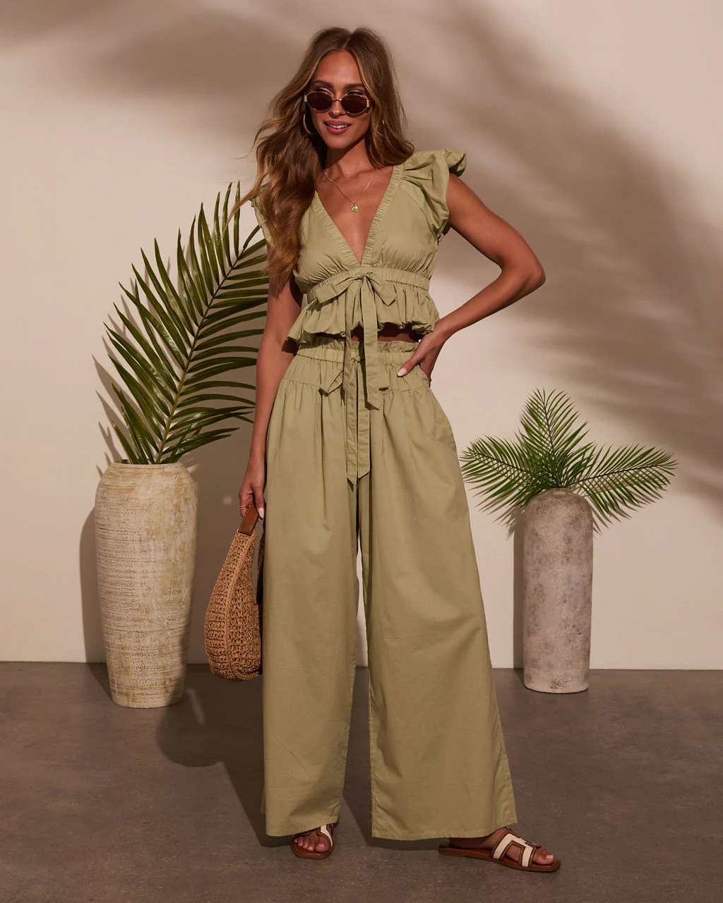 Fern Ruffle Peplum Top - Image 2