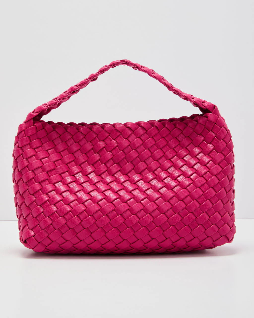 Fiah Textured Woven Vegan Leather Bag - Image 9