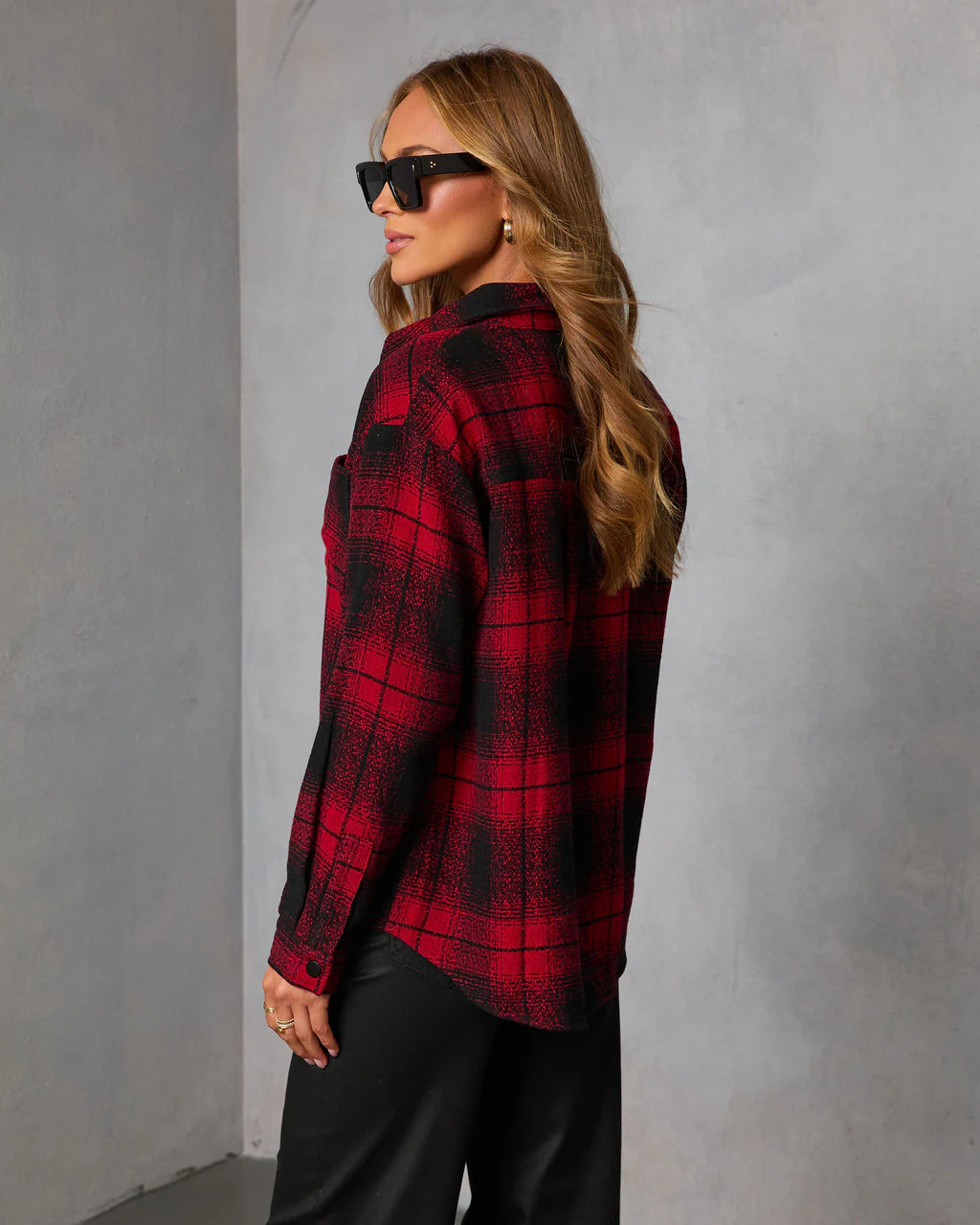 Fireside Manor Plaid Shirt Jacket - Image 4