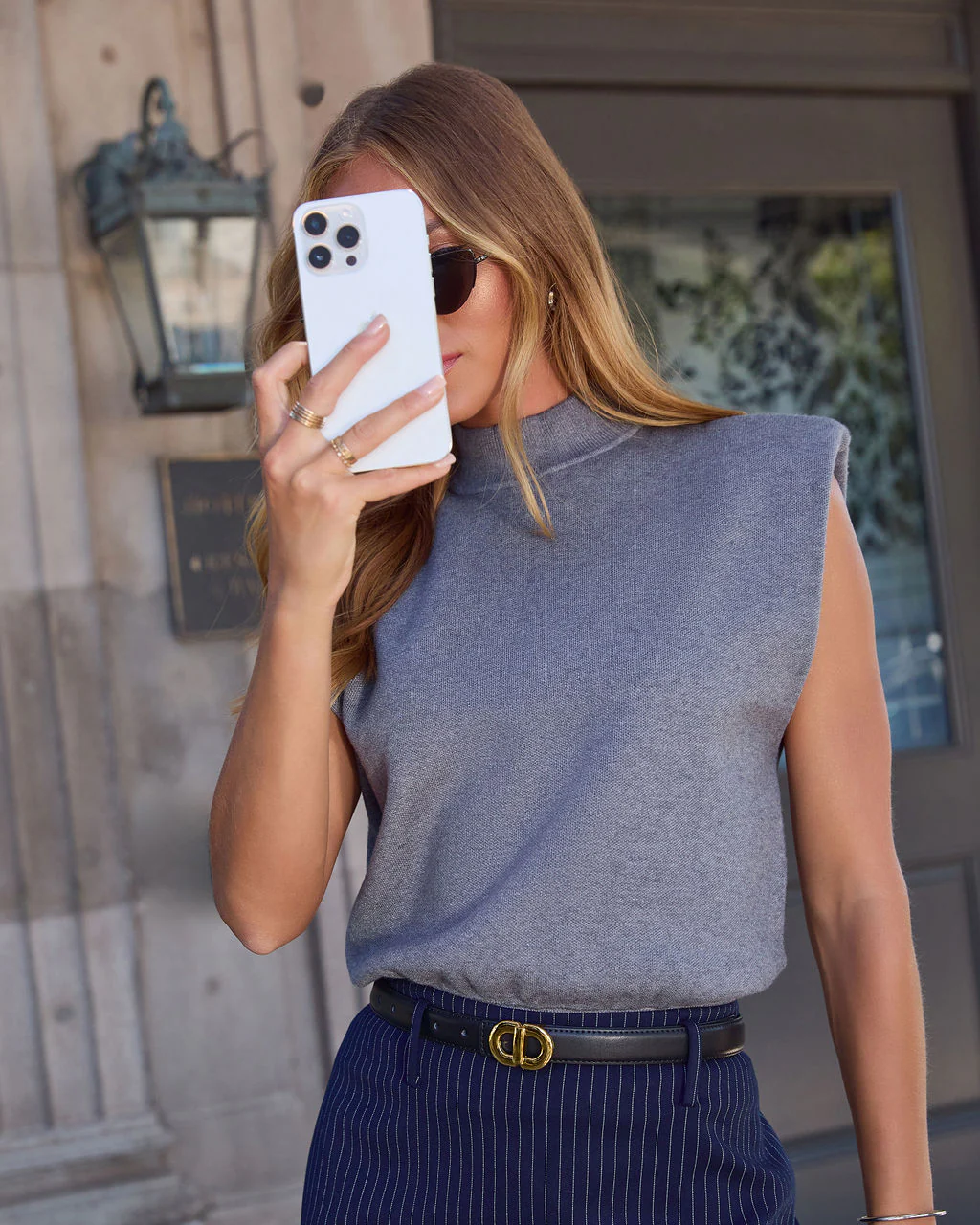 First Harvest Cap Sleeve Mock Neck Sweater - Image 6