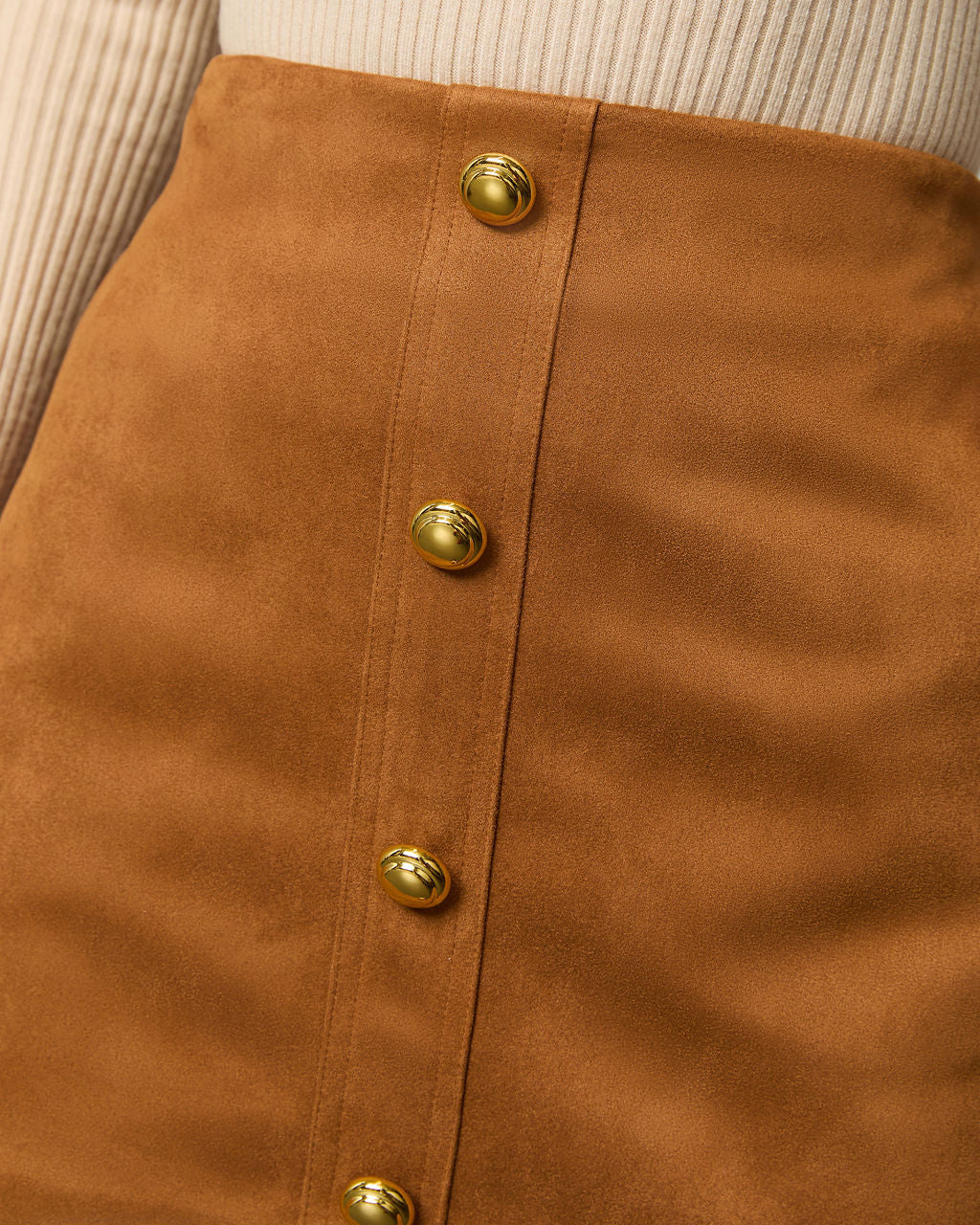 Fit Me In Faux Suede Mini Skort - Image 6