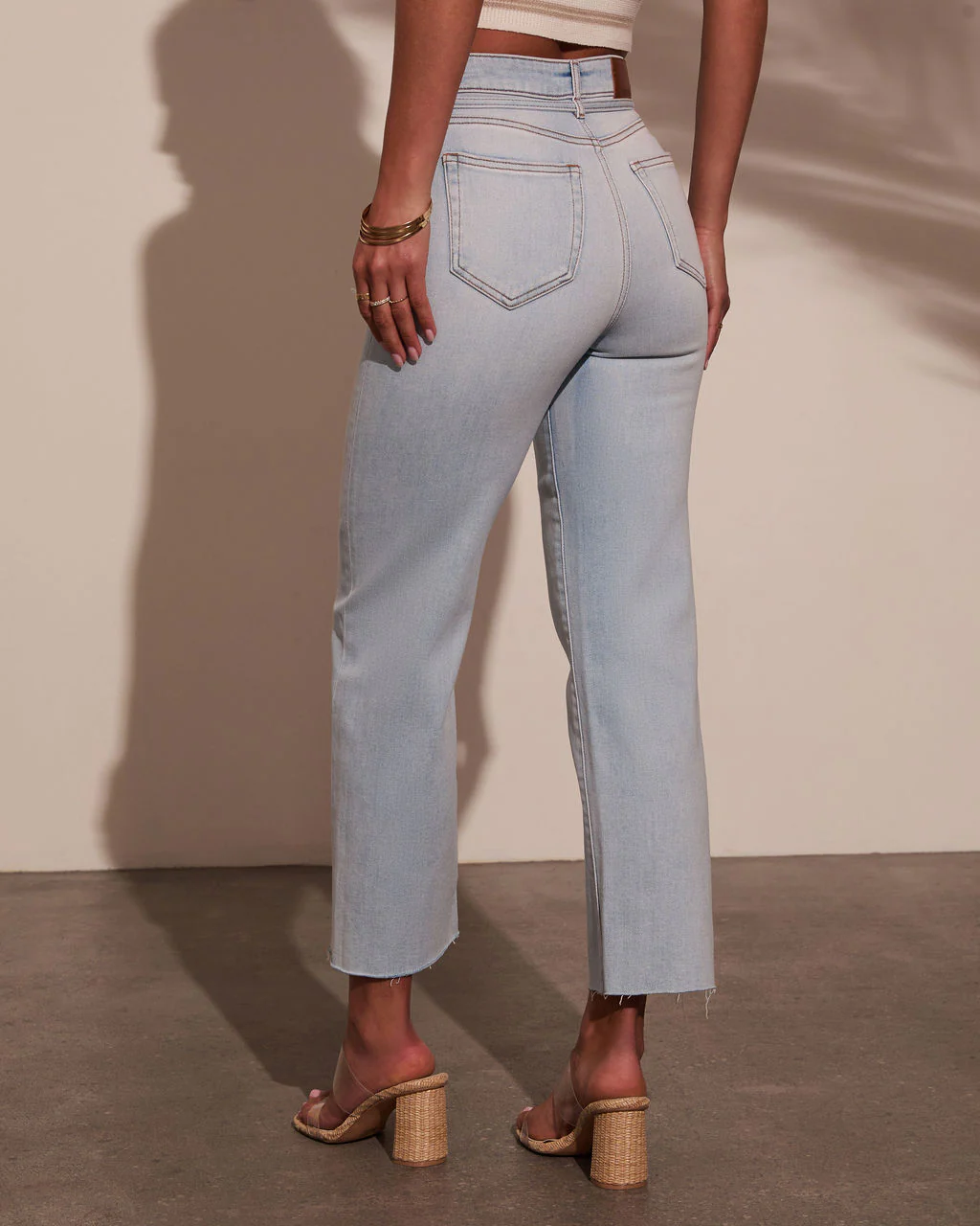 Fitzpatrick Super Stretch High Rise Belted Jeans - Image 4