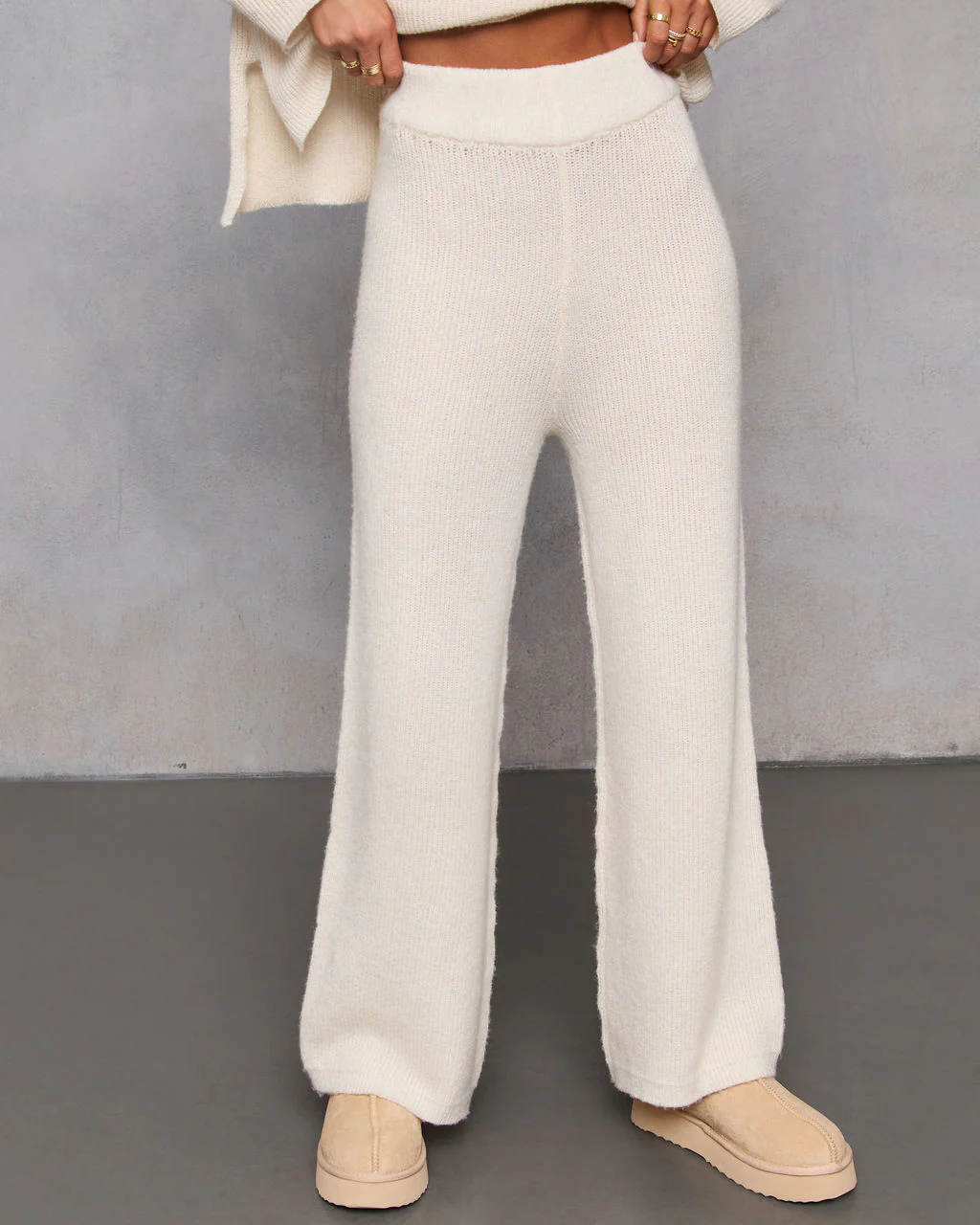 Chanie Knit Wide Leg Pants - Image 2