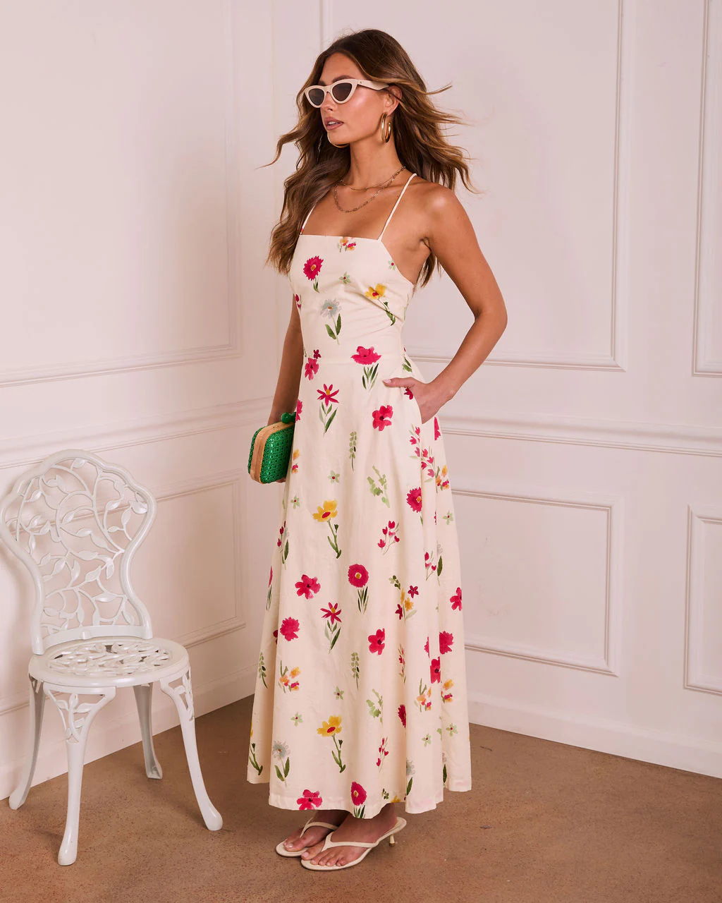 Flora Poise Floral Maxi Dress - Image 3