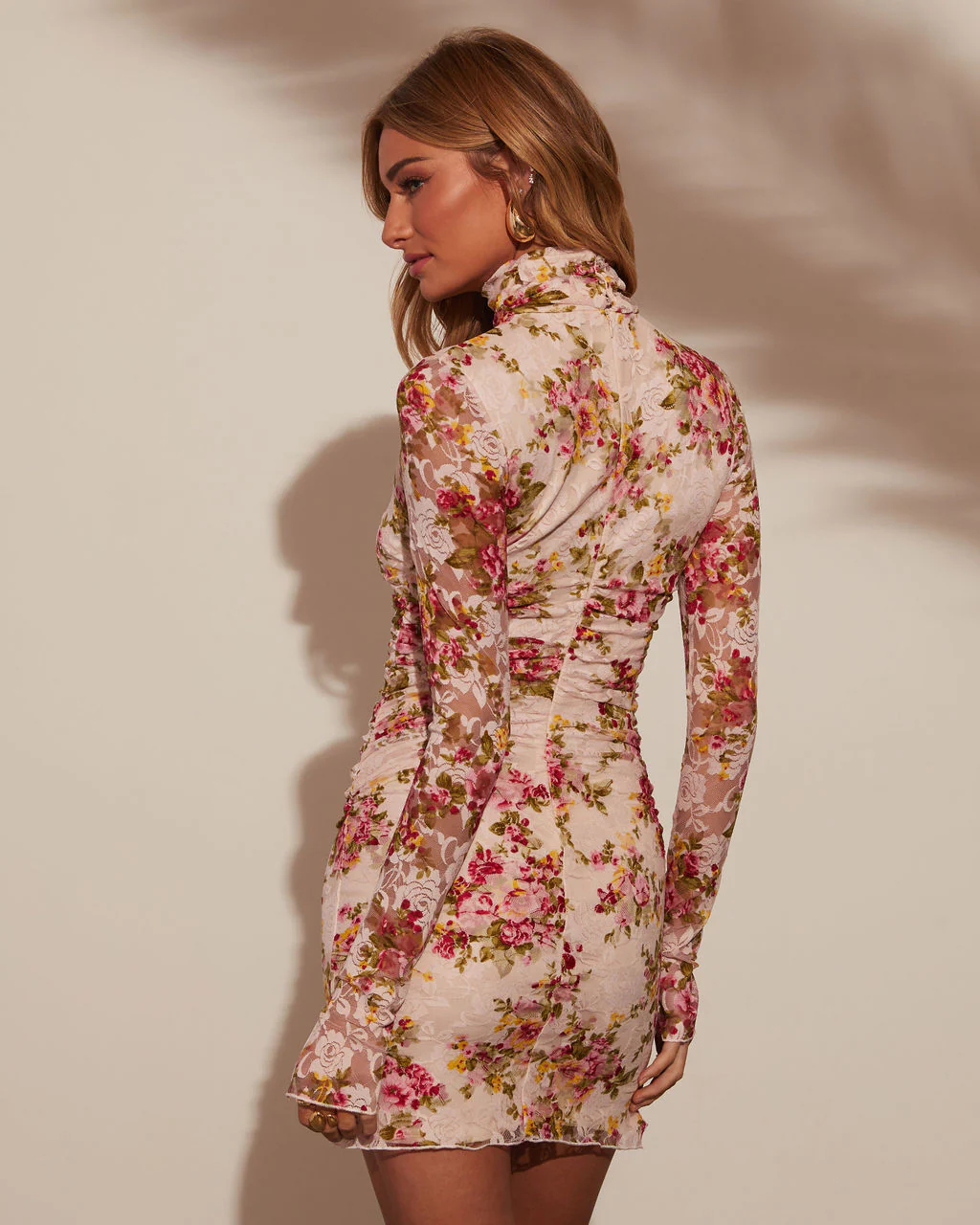 Capture The Moment Lace Floral Mini Dress - Image 10