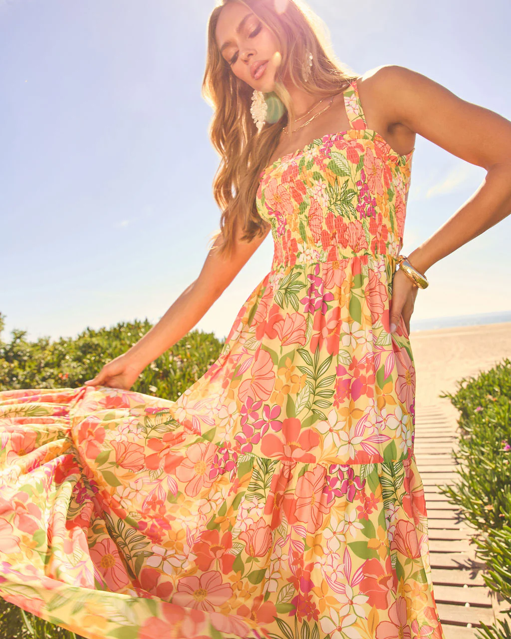 Emelia Floral Print Maxi Dress - Image 14