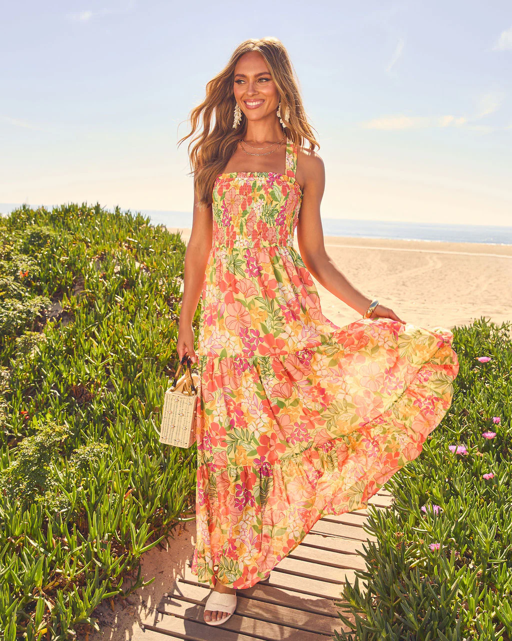 Emelia Floral Print Maxi Dress - Image 17