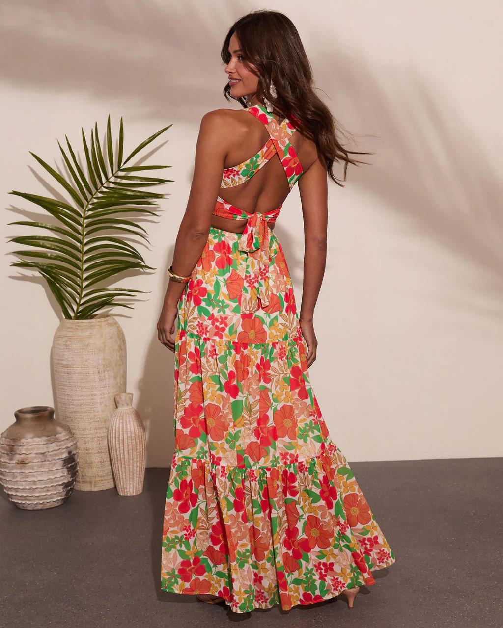 Emelia Floral Print Maxi Dress - Image 4