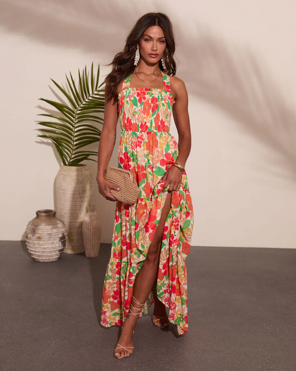 Emelia Floral Print Maxi Dress - Image 5