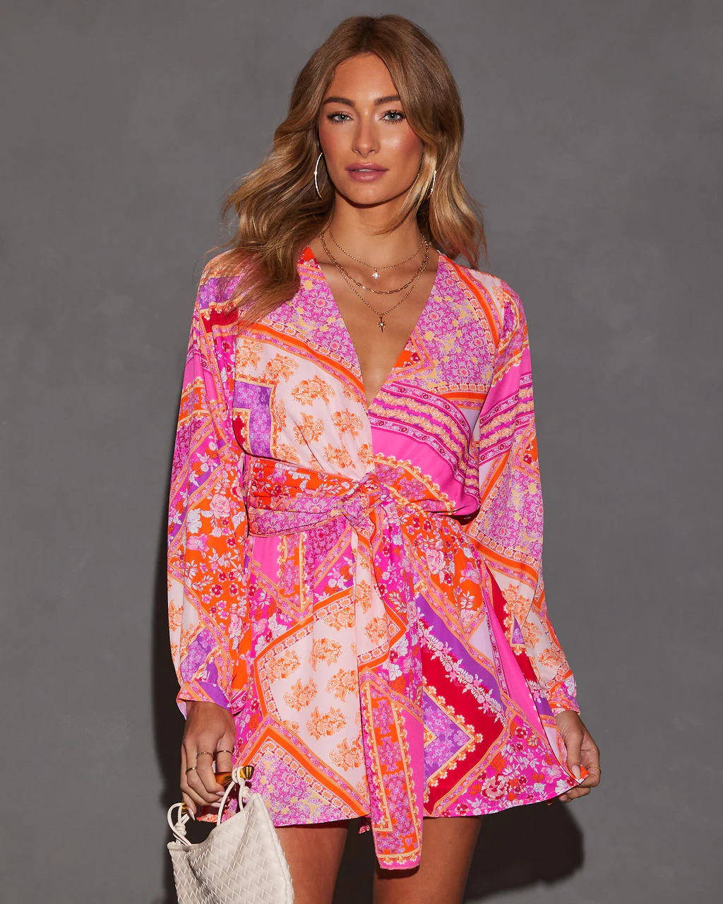 Florentine Printed Fitted Waist Romper - Image 3