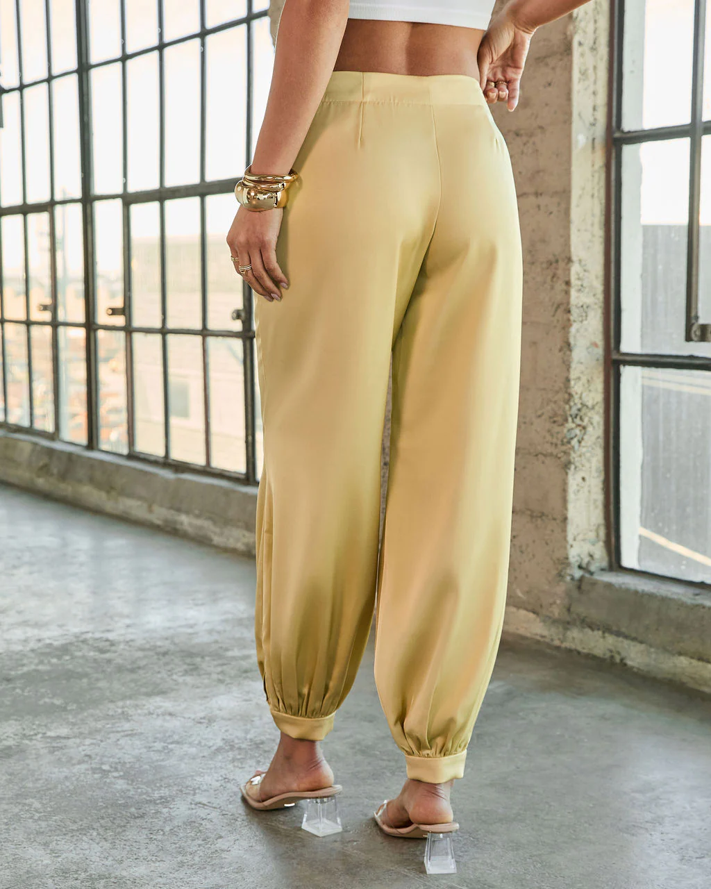 Forward Feeling Satin Joggers - Image 10