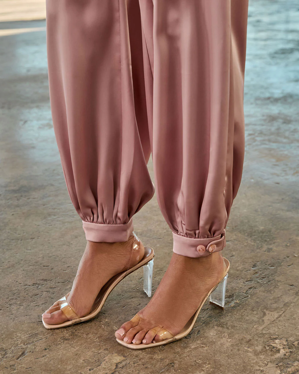 Forward Feeling Satin Joggers - Image 6