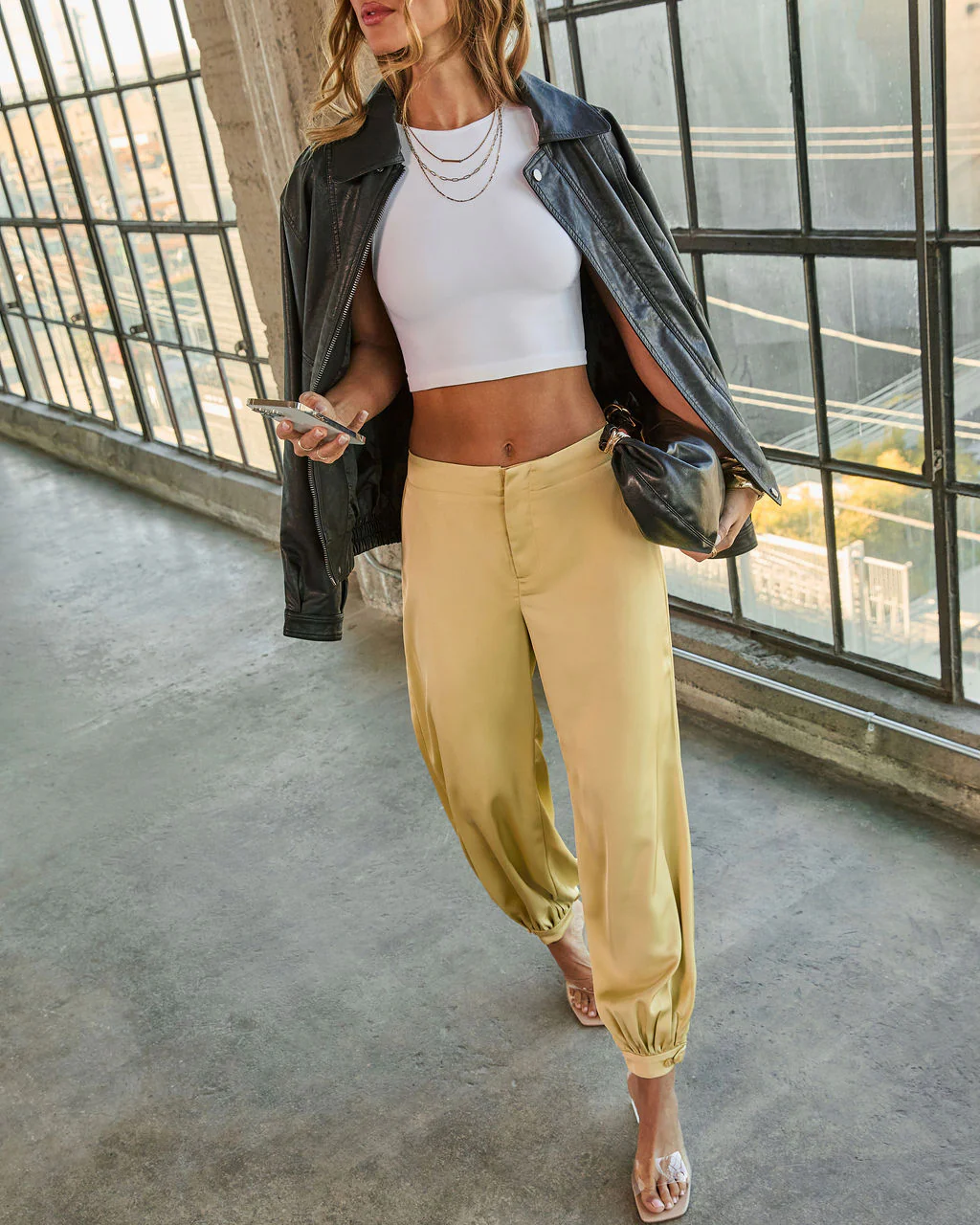 Forward Feeling Satin Joggers - Image 9