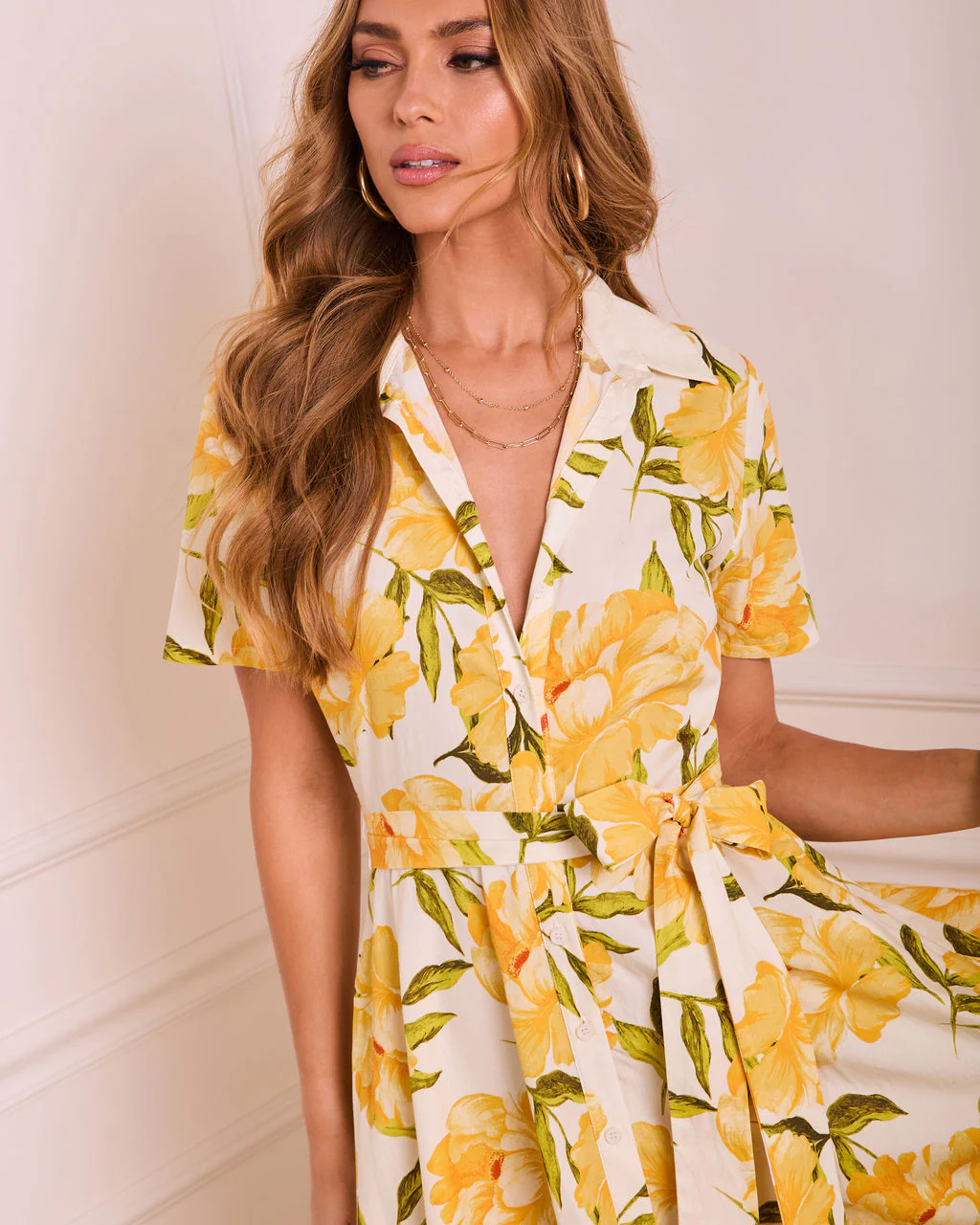 Forward in Florals Floral Midi Shirt Dress - Image 2