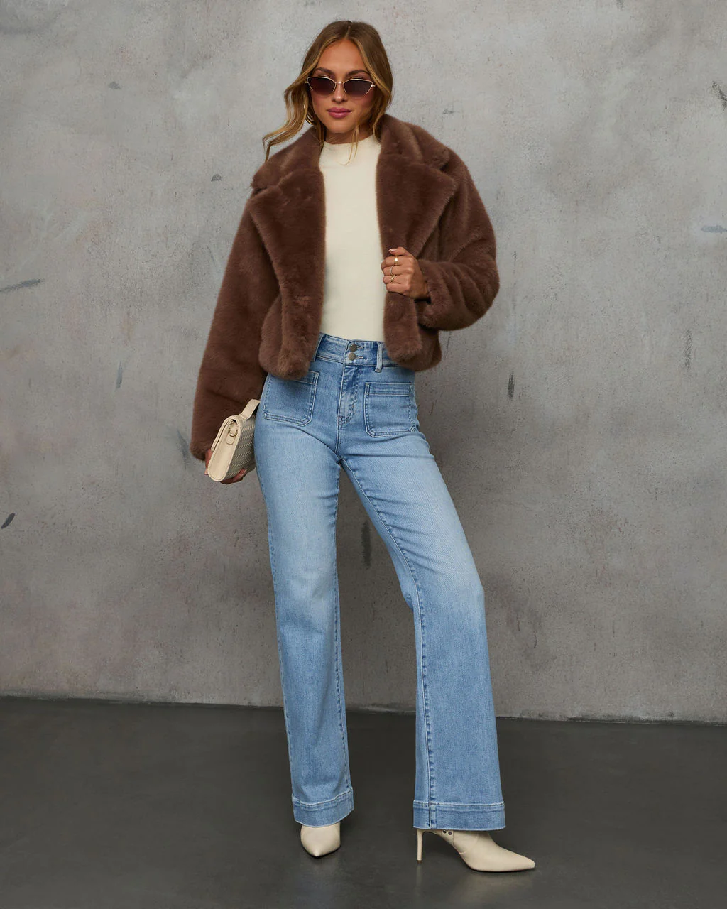 Found You Here Stretch High Rise Wide Leg Jeans - Image 6