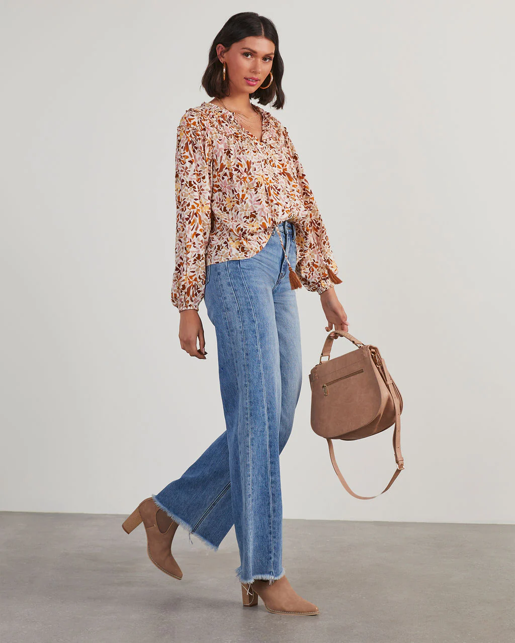 Frances Floral Peasant Blouse - Image 3