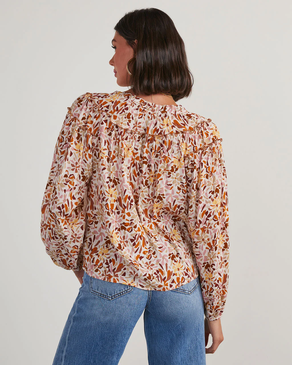Frances Floral Peasant Blouse - Image 4