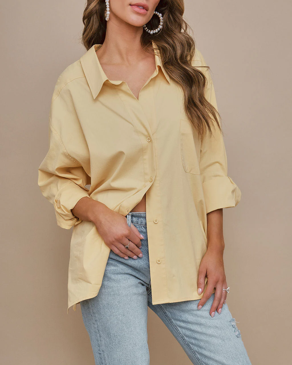 Federica Cotton Button Down Top - Image 2