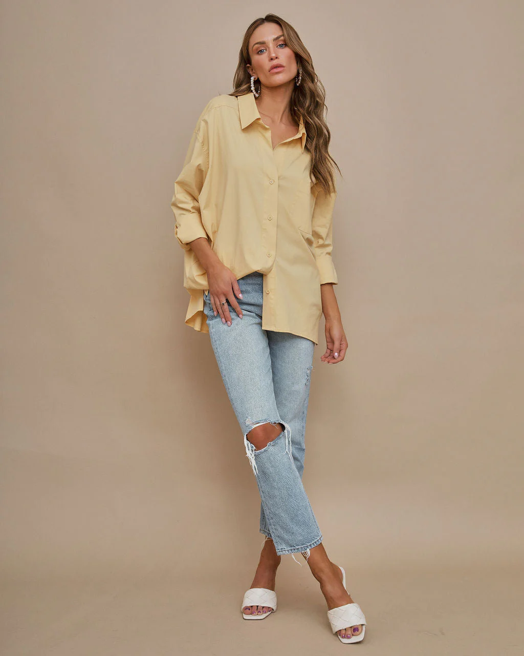 Federica Cotton Button Down Top - Image 3