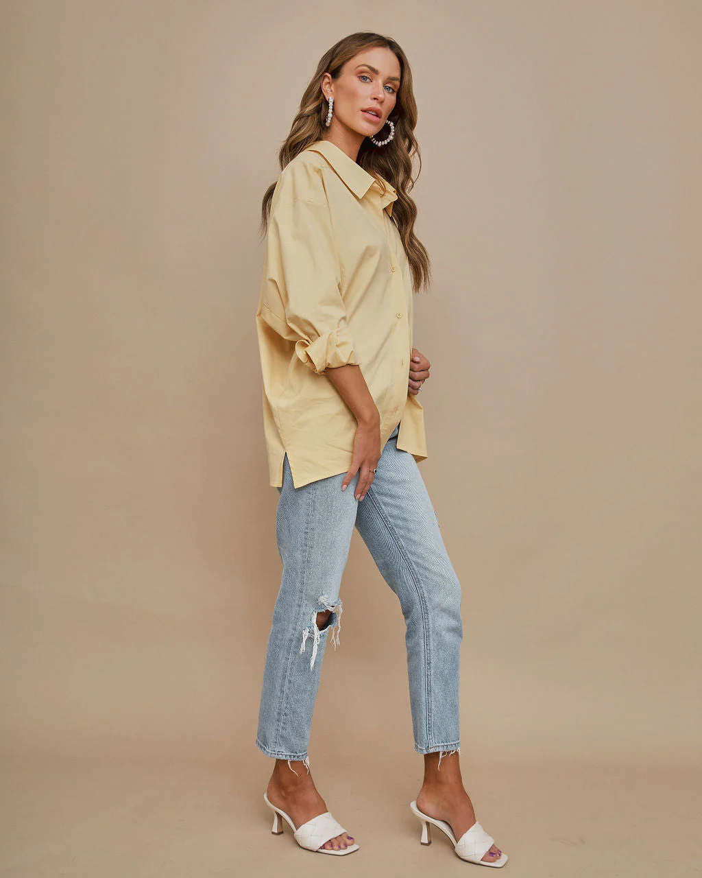 Federica Cotton Button Down Top - Image 5