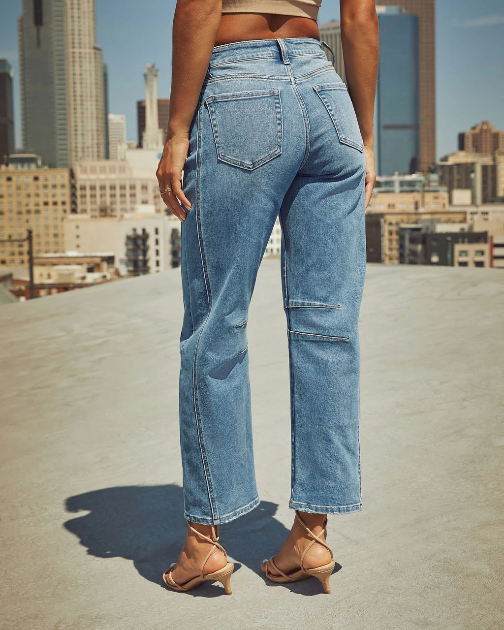 Free Cove Super Stretch High Rise Barrel Jeans - Image 10