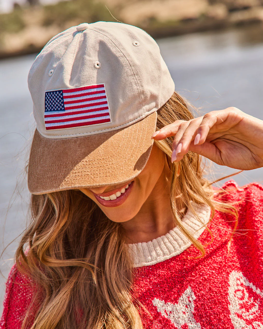 Freedom Belle American Flag Trucker Hat - Image 3