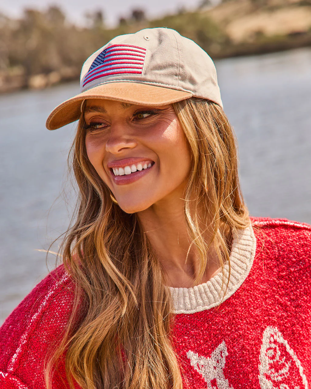 Freedom Belle American Flag Trucker Hat - Image 4