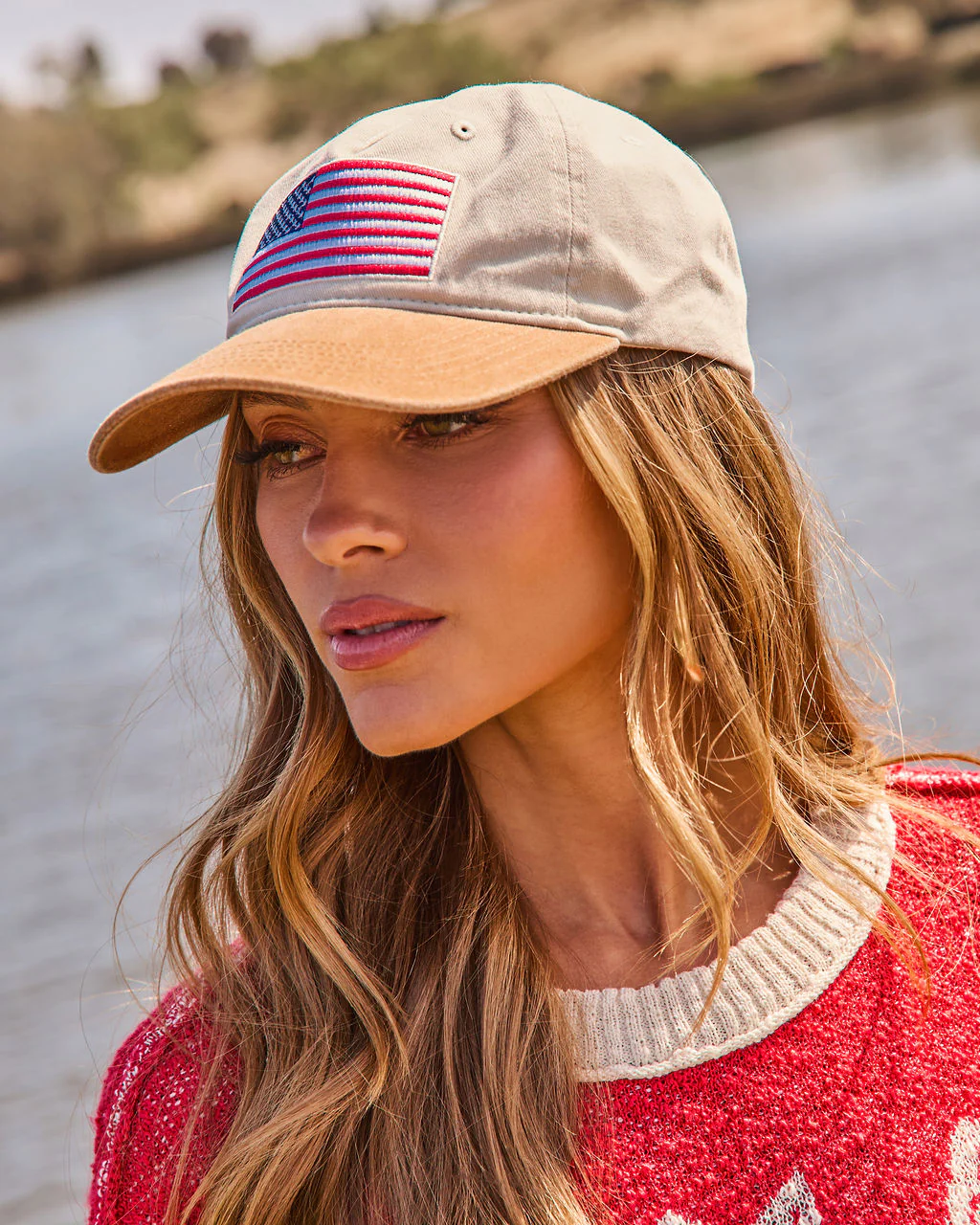 Freedom Belle American Flag Trucker Hat - Image 5