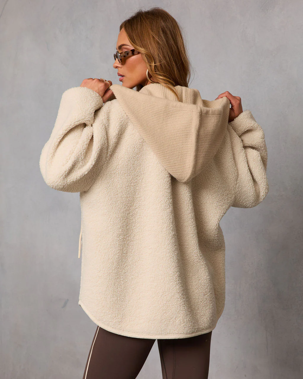 Fremont Sherpa Drawstring Hood Jacket - Image 4