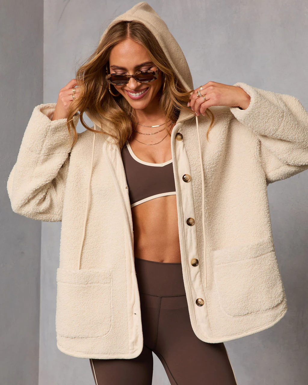 Fremont Sherpa Drawstring Hood Jacket - Image 5