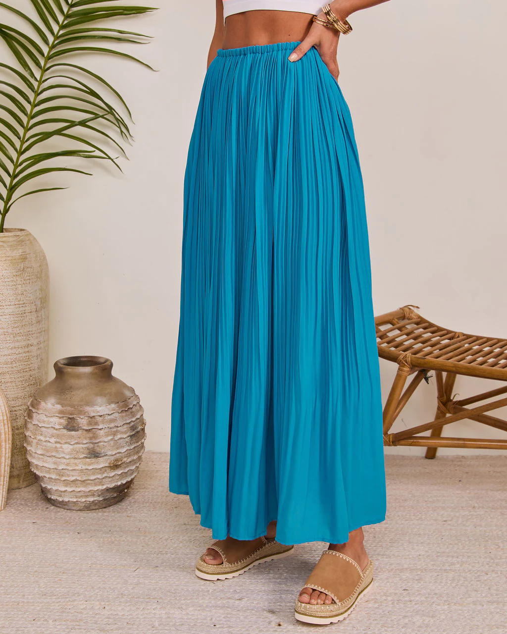 Fresh Daydream Pleated Maxi Skirt - Image 3