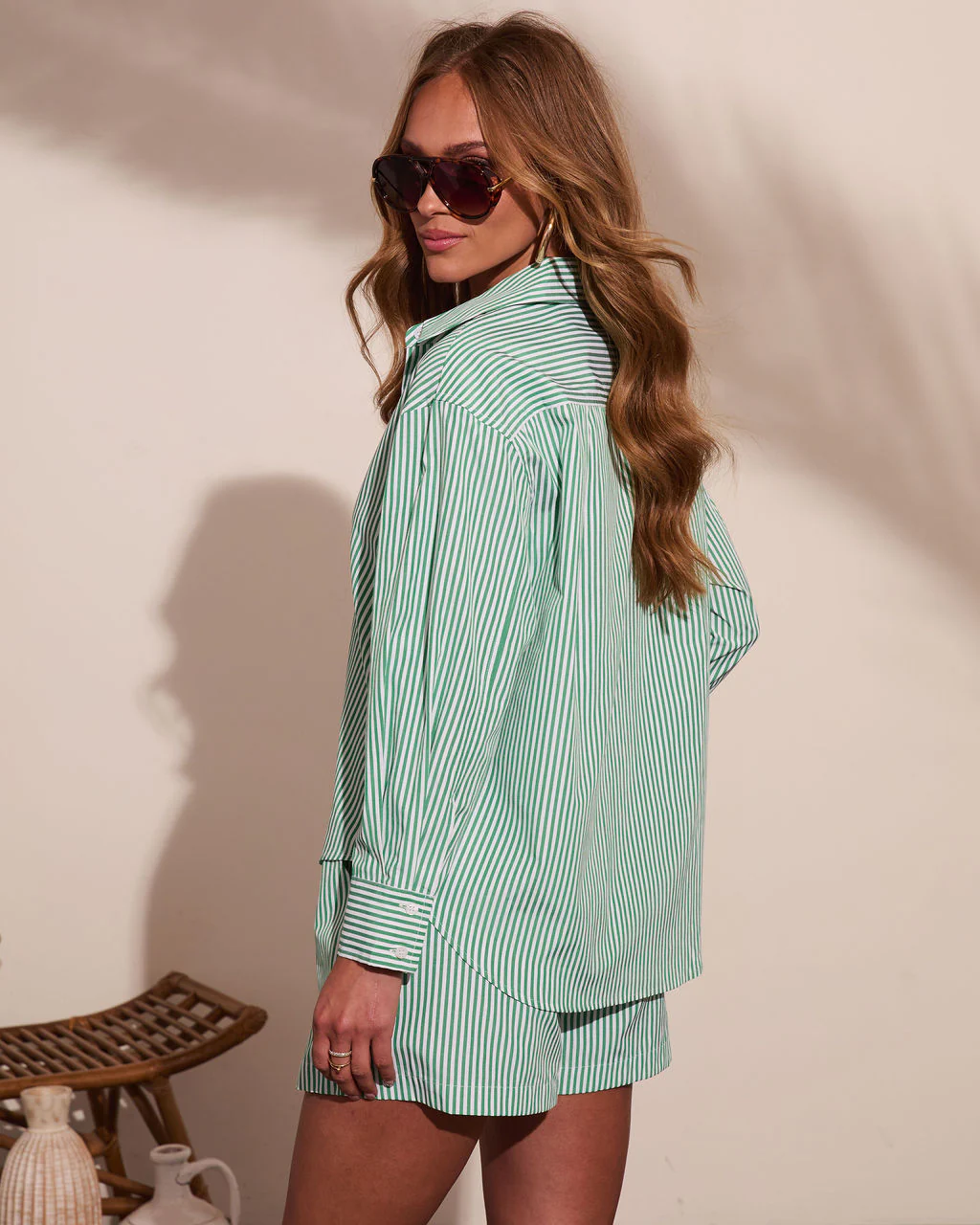 Fresh Dayglow Striped Button Down Top - Image 4