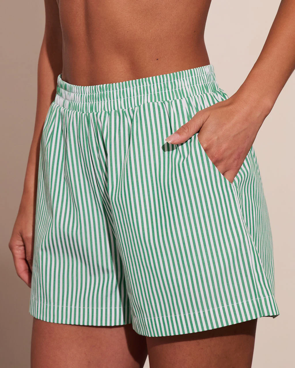 Fresh Dayglow Striped Mid Rise Shorts - Image 3