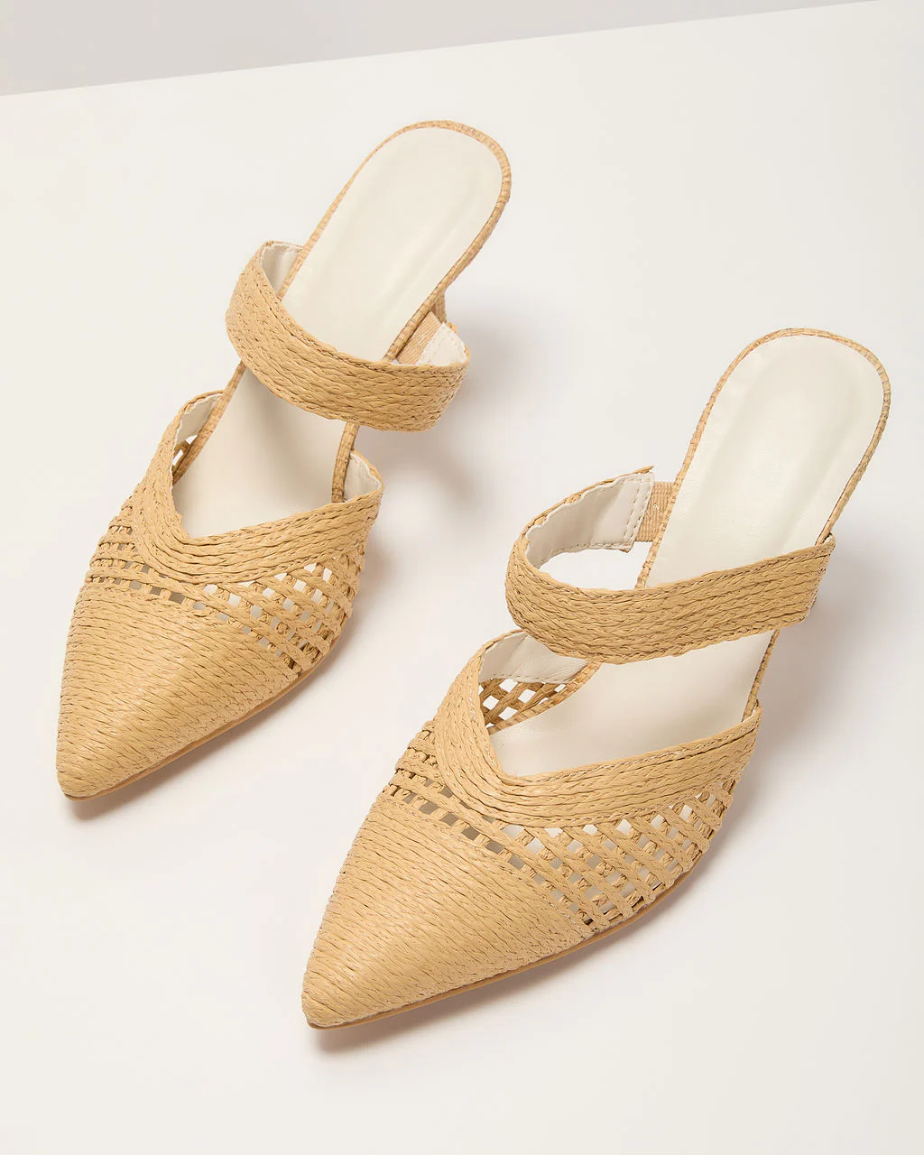 Freshly Picked Raffia Pointed Toe Mule - Image 2
