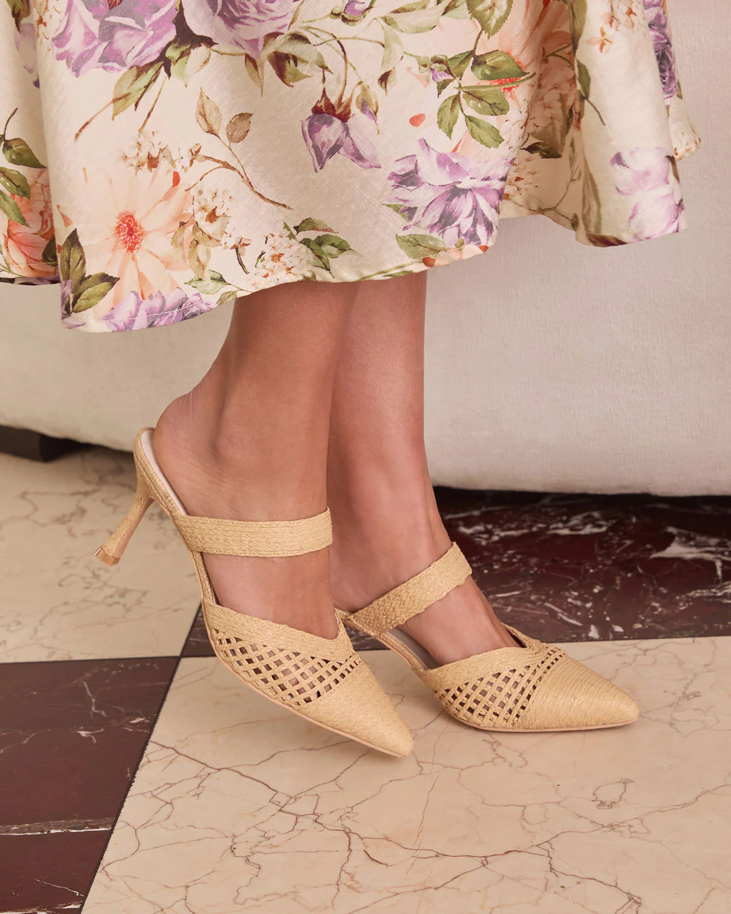 Freshly Picked Raffia Pointed Toe Mule - Image 6
