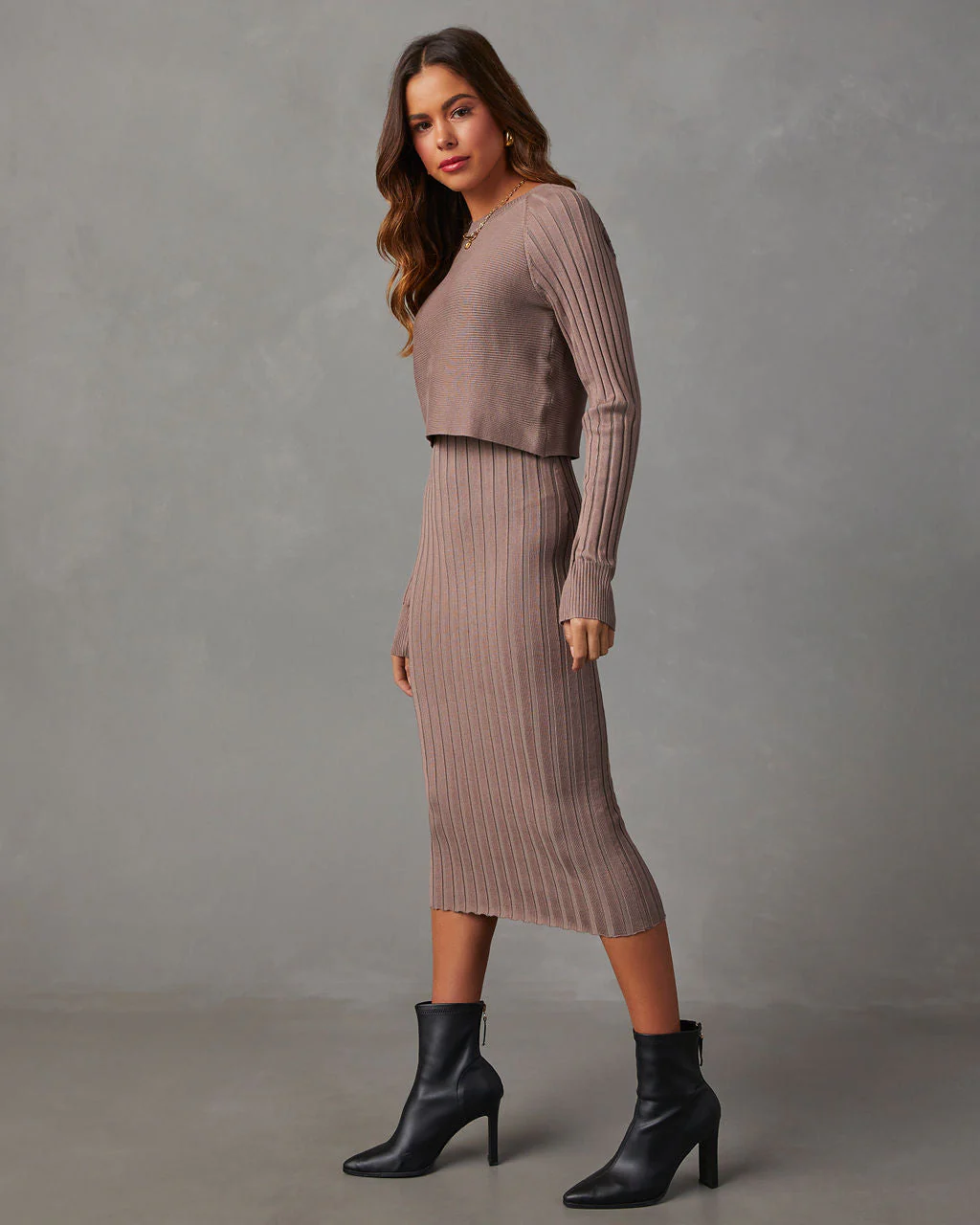 Full Of Surprises Ribbed Knit Midi Dress - Image 28