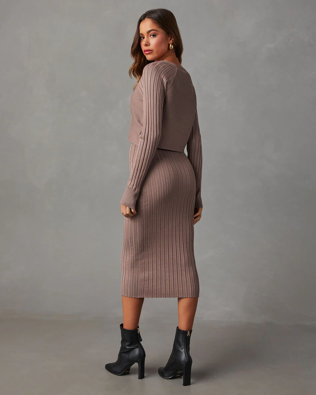 Full Of Surprises Ribbed Knit Midi Dress - Image 29